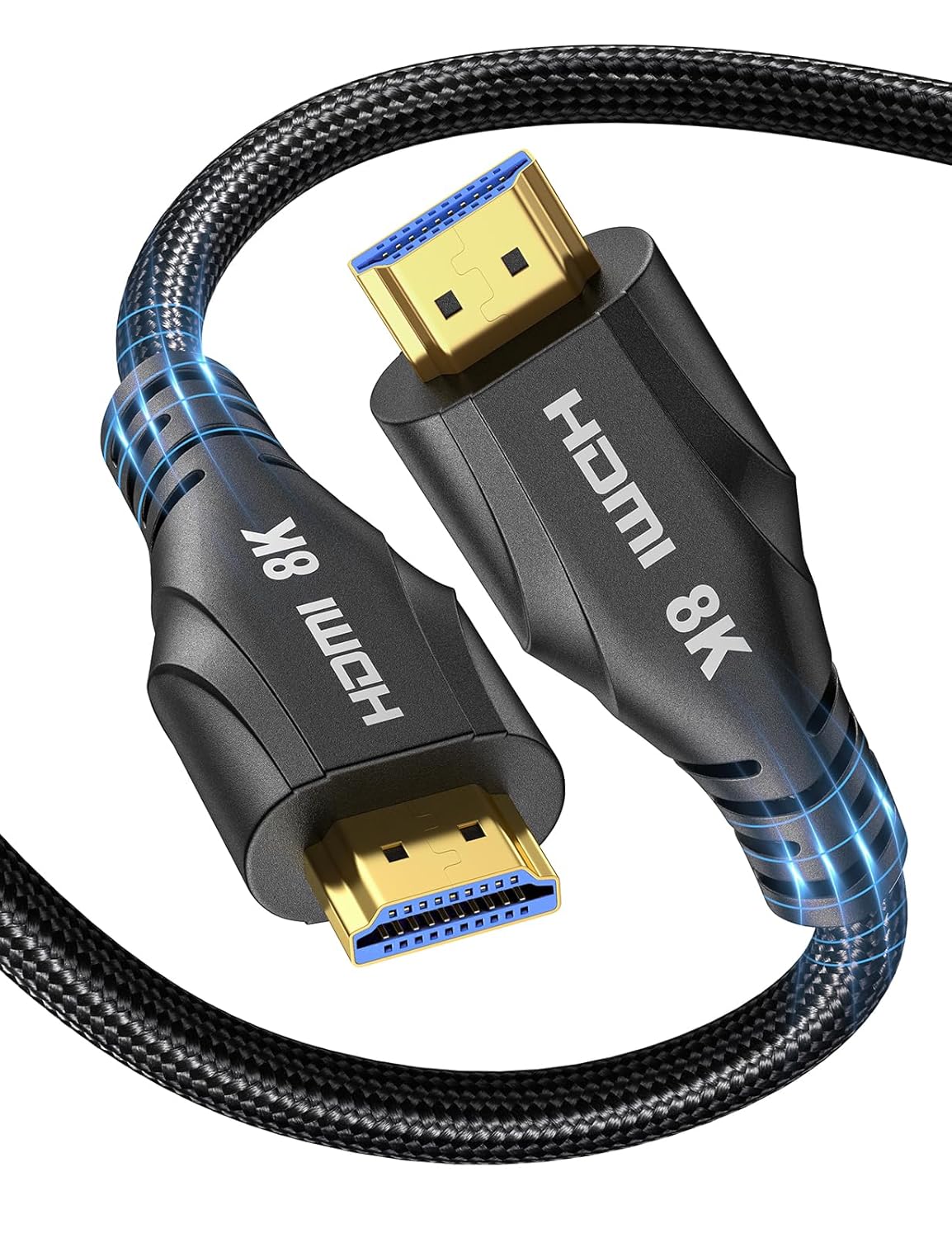 HDMI Cable 20FT Long - 8K HDMI 48Gbps High-Speed HDMI Braided,8K 60Hz 4K120Hz,HDCP 2.2&2.3, HDMI Cord Compatible with TV/PS4 /PS5