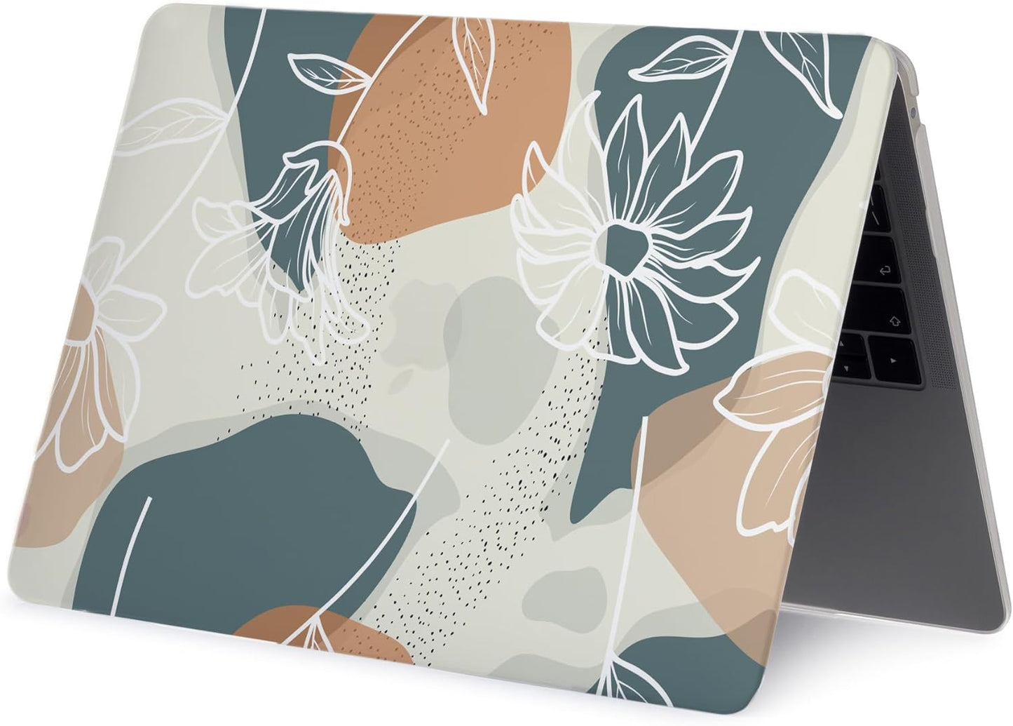 LanBaiLan Compatible for MacBook Pro 13 inch with Touch Bar 2022 2021 2020 2019 2018 2017 2016 M1 M2 Chip A2338 A2289 A2251 A2159 A1989 A1706 A1708, Laptop Hardshell Case & Keyboard Cover,Art Flower