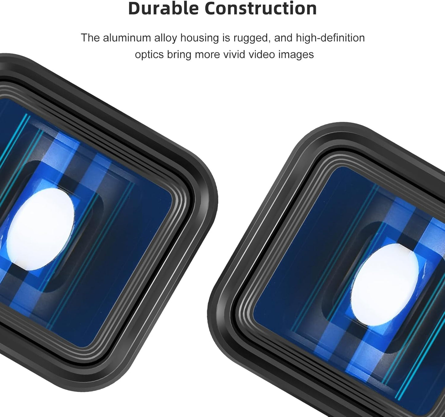 Andoer Anamorphic Movie Lens 1.55X - Universal Lens Clips & Carry Bag - Compatible with iPhone 15/14/13/12/11