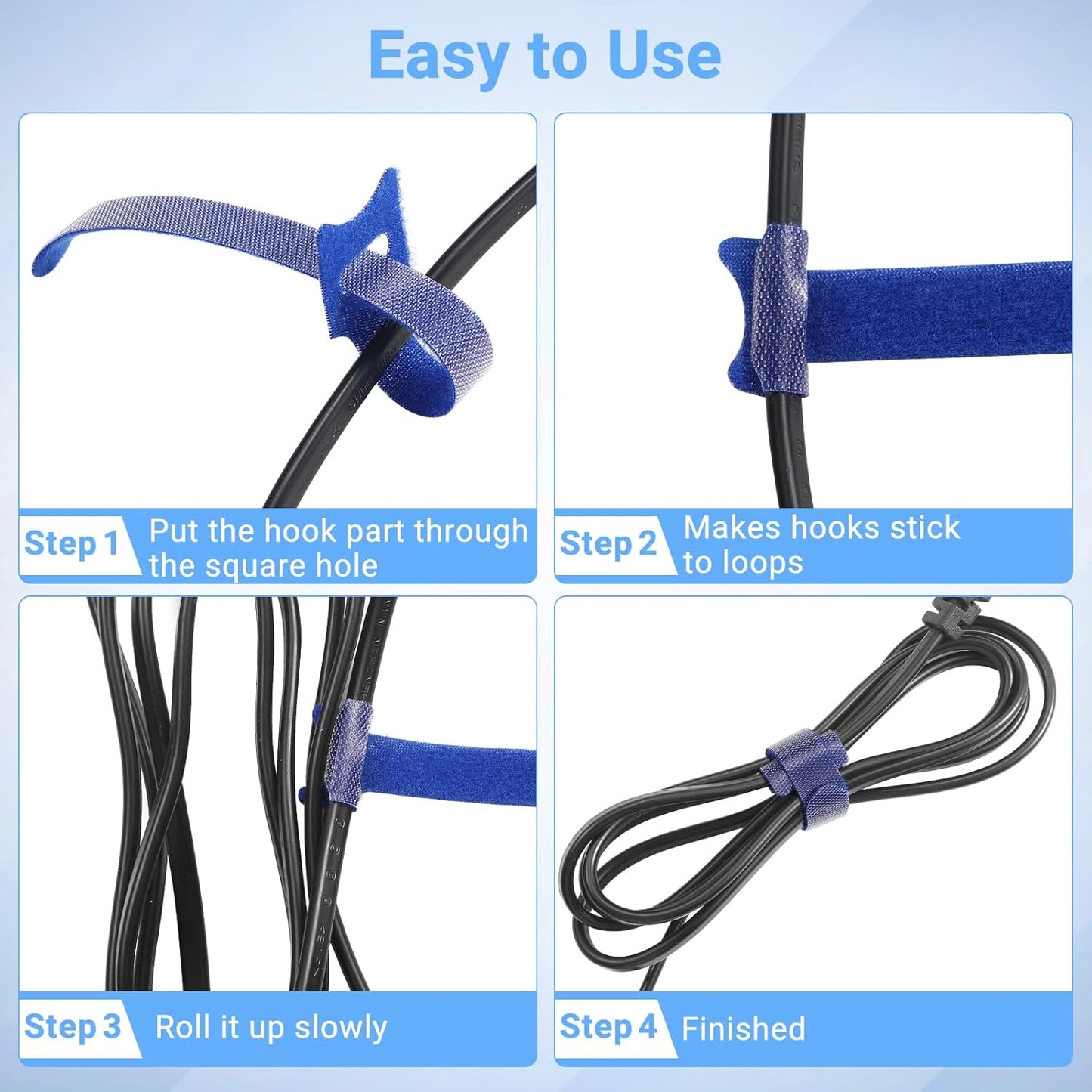 200 PCS Cable Ties Reusable 4+6+8inch Multi-Colour Cord Organizer for Cable Management Multi-Purpose Cable Straps Wire Ties Cable Management for Home Office Computer Data Centers Electronics,7 Colors