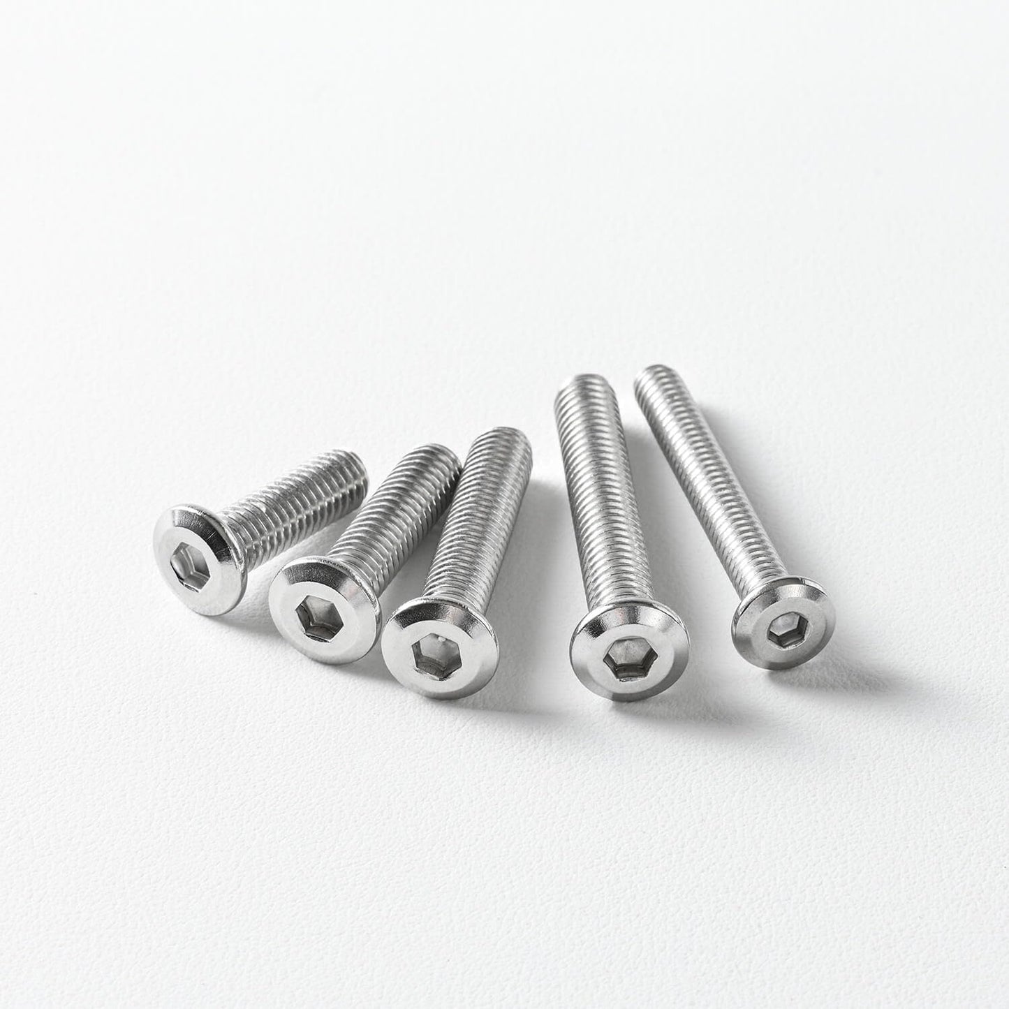 5/16-18 x 3" (10 Pack) Flat Head Hex Socket Cap Screws Bolts, 304 Stainless Steel 18-8, Hex Drive, Bright Finish, Fully Machine Thread