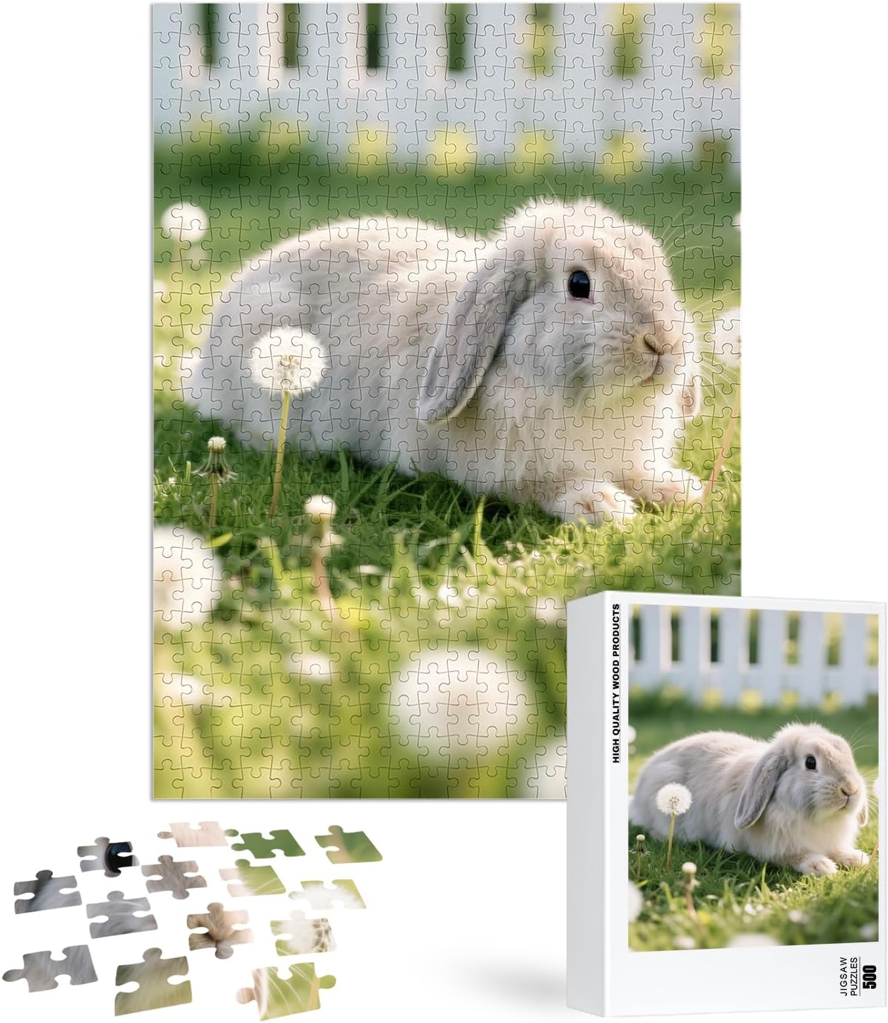 Custom Puzzle, Customize Puzzles from Photos with 120/200/300/500/1000 Pieces, Personalized Wooden Jigsaw Puzzle Gifts for Family, Adults, Christmas, Wedding, Pet