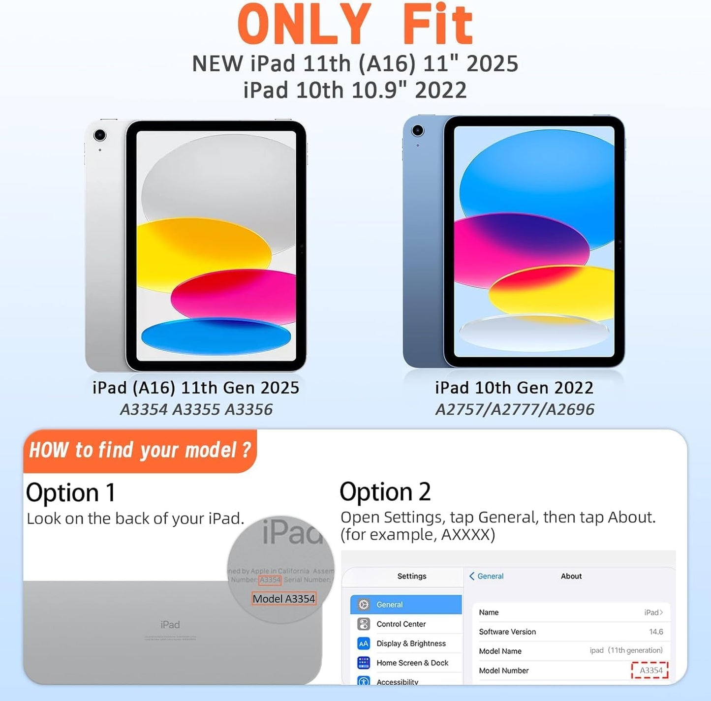 Ambison Case for iPad (A16) 11th/10th Generation 11"/10.9'' 2025/2022,Heavy Duty Shockproof Case with Tempered Glass Screen Protector, 360° Rotating Handle Strap&Stand,Shoulder Strap-Black