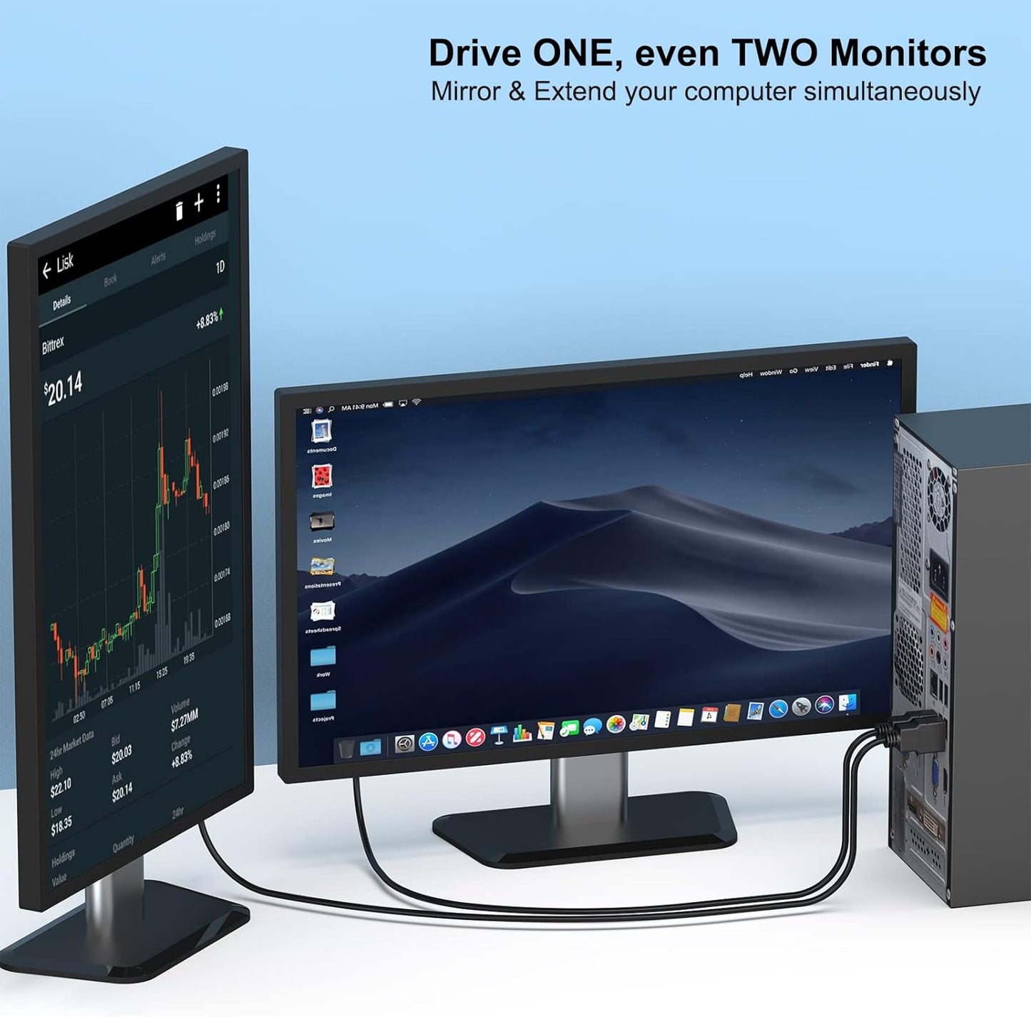 BENFEI HDMI to VGA 10 Feet Cable, Uni-Directional HDMI (Source) to VGA (Display) Cable (Male to Male) Compatible for Computer, Desktop, Laptop, PC, Monitor, Projector, HDTV, Raspberry Pi, Roku, Xbox