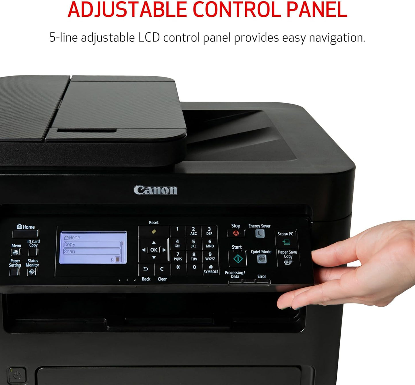 Canon imageCLASS MF264dw II - Monochrome Duplex Wireless Laser Printer, Multifunction with Scanner, Copier, Auto Document Feeder, Mobile Ready, 30 PPM, Black