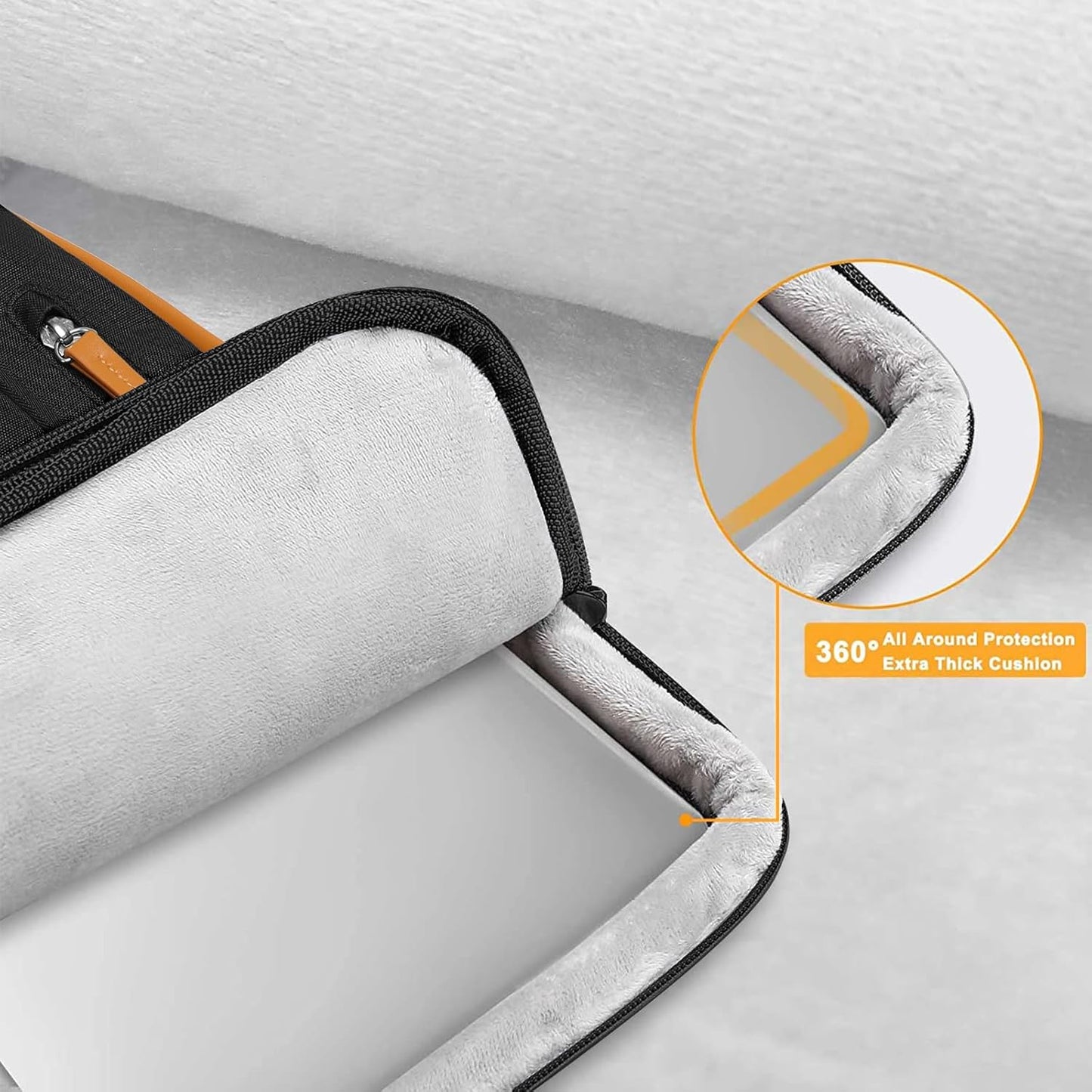 MOSISO 360 Protective Laptop Case 17.3 inch, 17-17.3 inch Laptop Sleeve Compatible with Dell, HP, Lenovo, Asus, Acer, Alienware, Side Open Carrying Case with 4 Zipper Pockets&Handle, Black