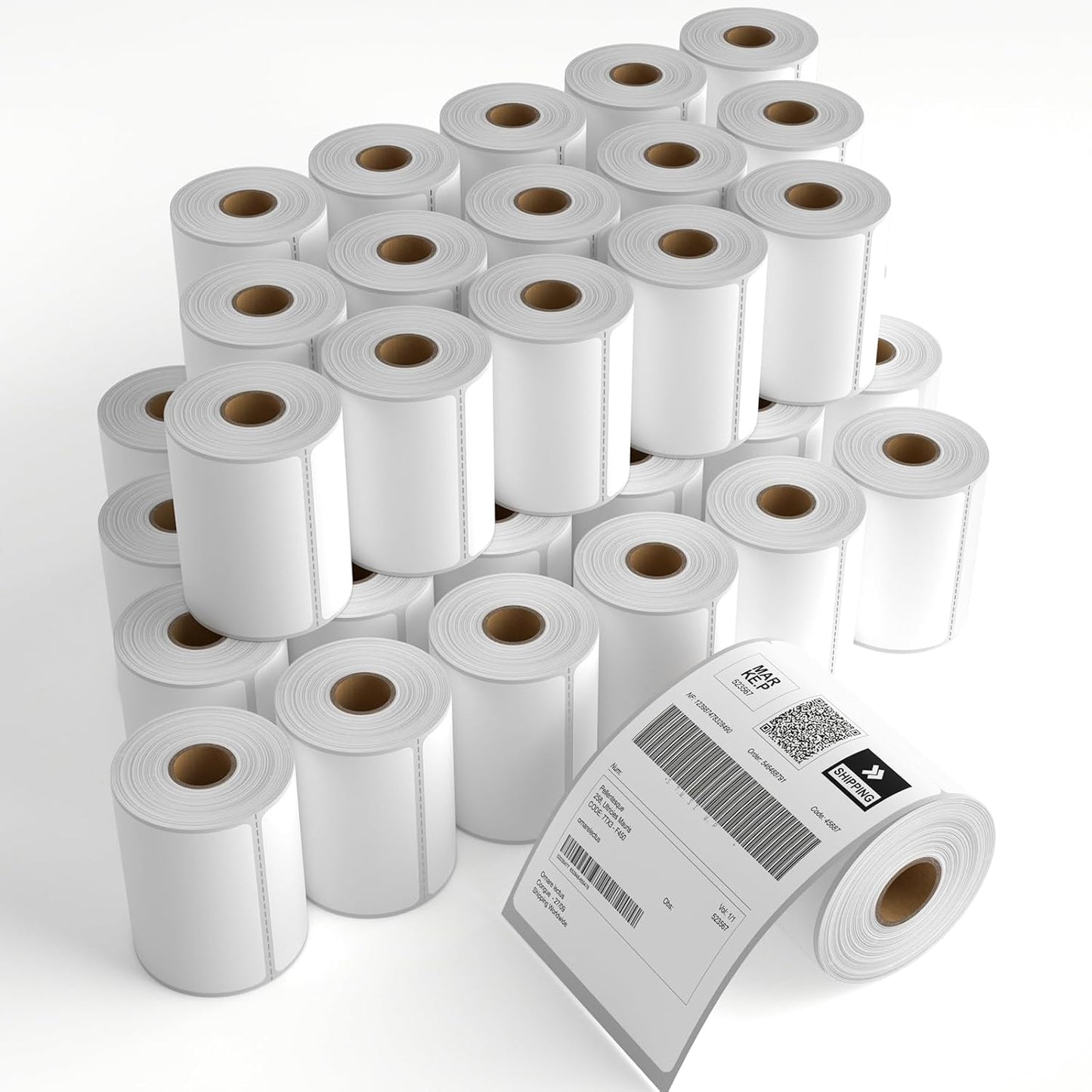 40 Rolls 4" x 6" Direct Thermal Printer Label, 250 Labels/Roll, Total 10000 Thermal Shipping Labels, Strong Adhesive, Commercial Grade, Perforated, Compatible with Most Thermal Printers (NOT for DYMO)