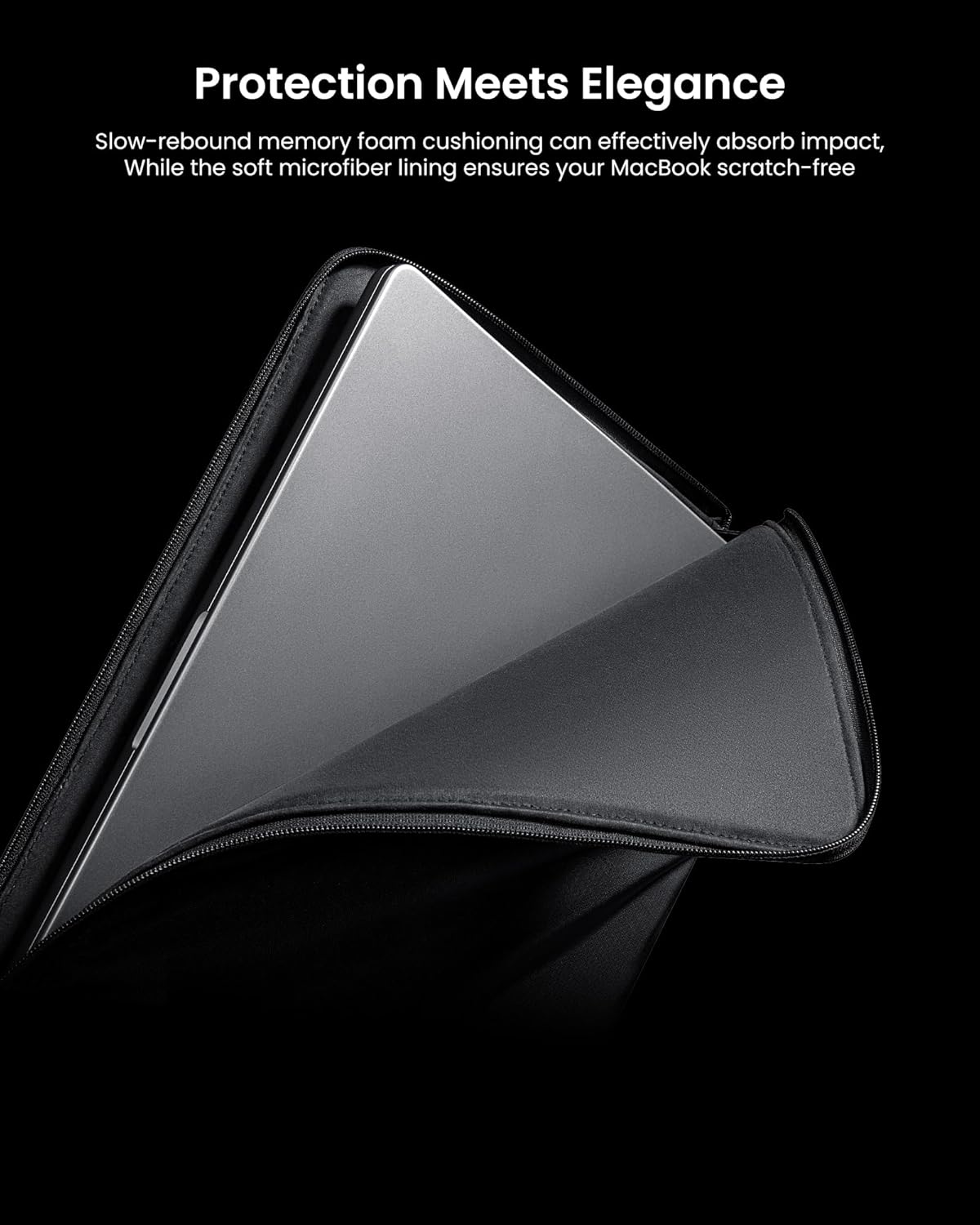 tomtoc Voyage-A10 Slim Laptop Sleeve for 2025 13-inch MacBook Air/Pro M4/M3/M2/M1 A3240 A3113 A2681 A2337 A2686 A2338, Water-Resistant Case for 13-inch Surface Pro Copilot+ PC, Minimalist Design