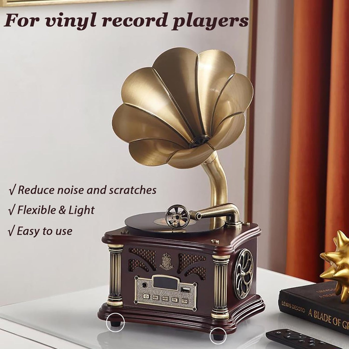 1.2" Silicone Non-Skid Speaker Pads-8Pack, Adhesive, for Small Speakers, Turntable, Subwoofer Isolation Feet, Reduced Resonance & Vibration