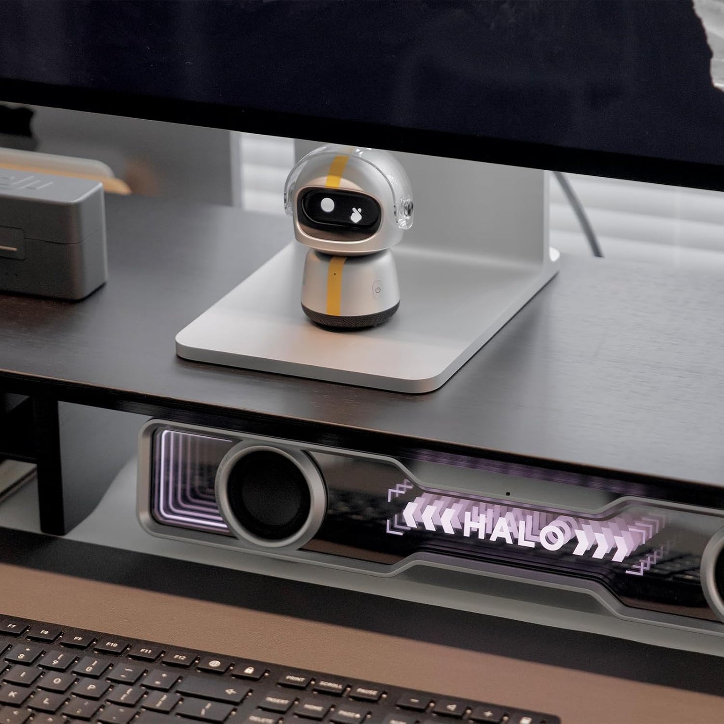 Bamboo Dual Monitor Stand Riser Black, 2-Tier Desk Monitor Riser for 2 Monitors, Supports for PC Computer Monitor, Printer, Heavy TV Riser up to 300 lbs