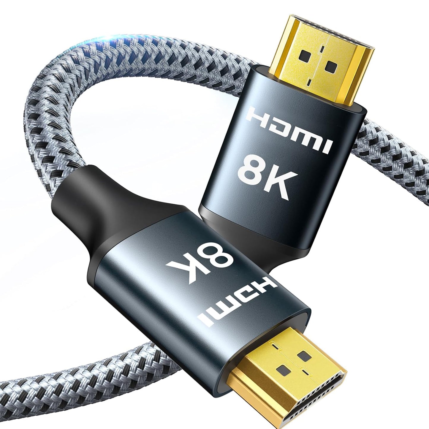 ARISKEEN 8K HDMI Cable 5 FT, 48Gbps High Speed HDMI 2.1 Cable, 8K 60Hz, 4K 120Hz 144Hz Braided HDMI Cord - 5 Feet