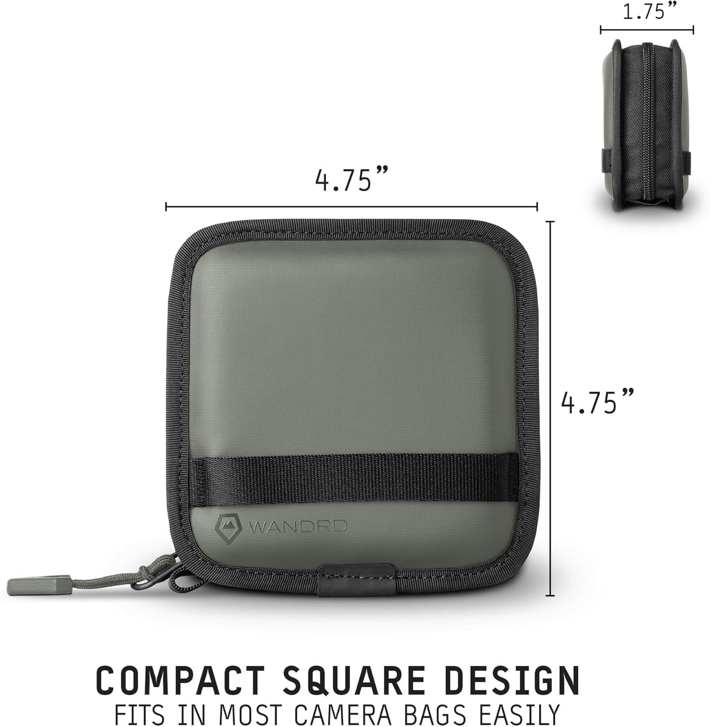 WANDRD Lens Filter Case - Store 4 Filters in Your Camera Backpack or Camera Case, Protect Photography Accessories from Scratches, Dust & Impact (Wasatch Green)