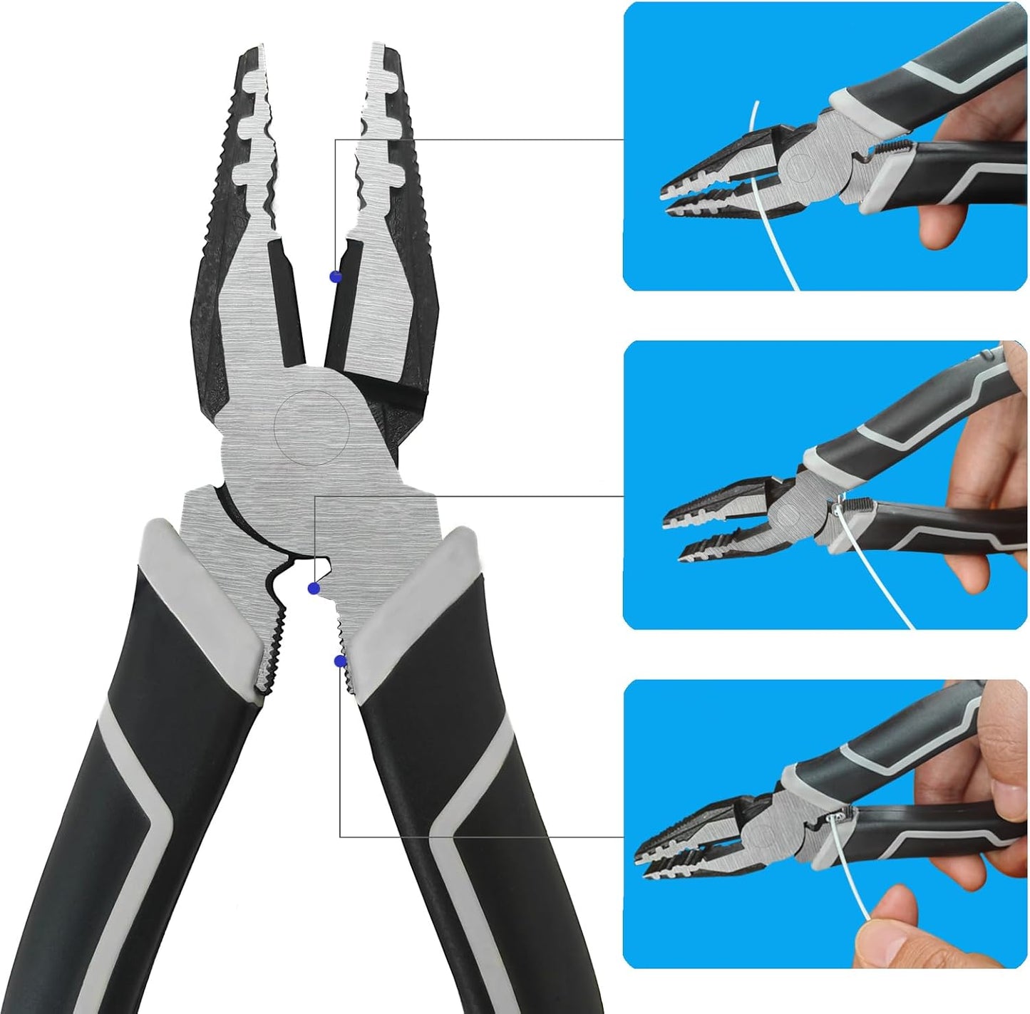 Cable Tethers 20 Pack with Crimping Tool (12 Inches, White Color), Adjustable Security Cable Look, Universal DIY Adapter Tethering Ties Kit for Computer Cord, Pre-Assembled, Tamper-Resistant