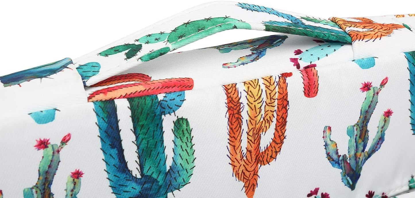 Canvaslove Cactus Corner and Bottom Rebound Bubble Cushioned Laptop Sleeve Bag case with Pockets and Handle For Macbook 14 inch,Surface Laptop 14.4 inch and 14 inch laptop