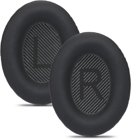 Damex Ear Cushions for Bose qc35 ii Replacement Ear Pads, Compatible with Bose QuietComfort 35 Replacement earpads, Increased Stitching,no Breakage, Protein Leather, Softly. (Black)
