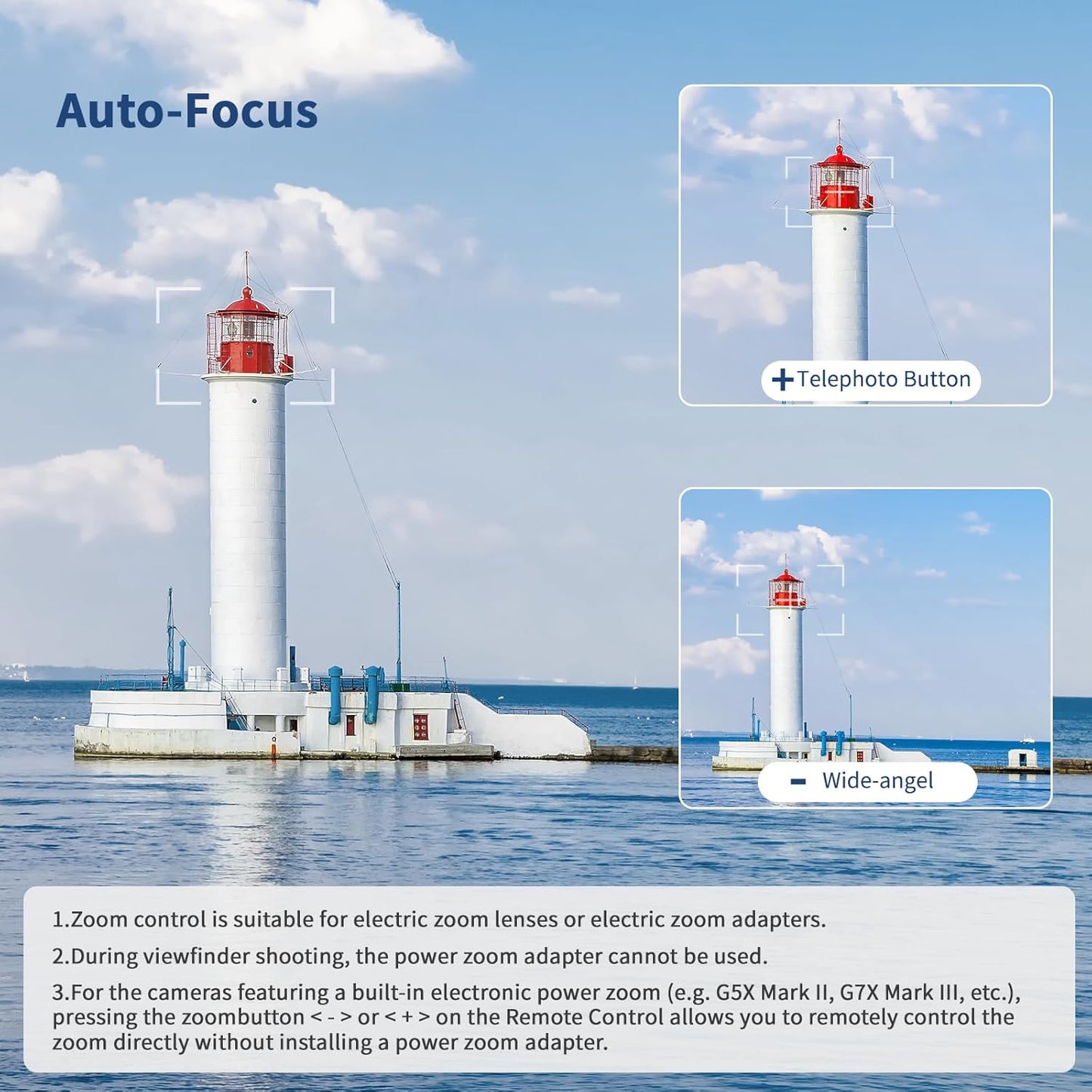 AODELAN for Canon Rechargeable Wireless Shutter Release Camera Remote Control Zoom Focus Compatible with R50,G7X Mark III,R6 Mark II,R5,R6,M6 Mark II,M200,M50,90D,200D,Replace Canon BR-E1(Black)