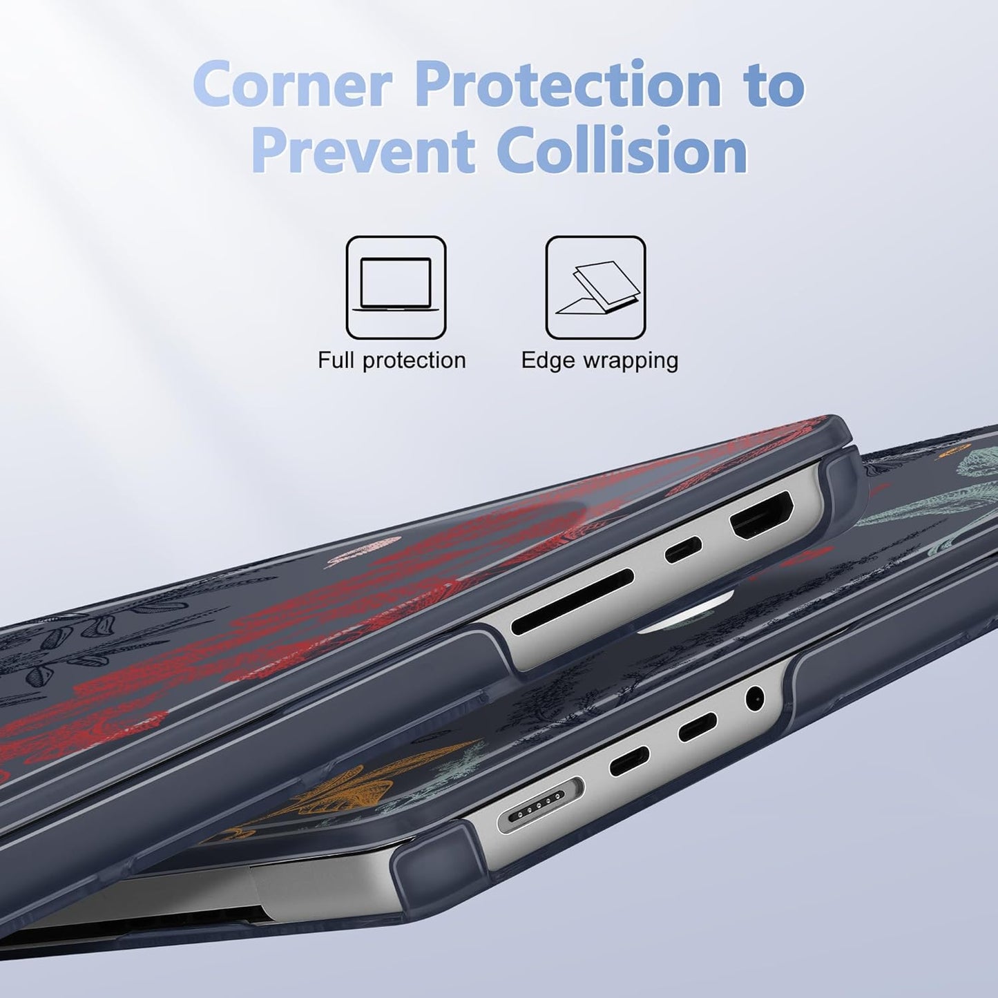 for MacBook Pro 16 inch Case 2021 2022 2023 2024 Release A3186 A3403 M4 A2991 M3 A2780 M2 A2485 M1 Pro/Max, Hard Shell Case with Screen Protector & Keyboard Cover, Autumn Leaves