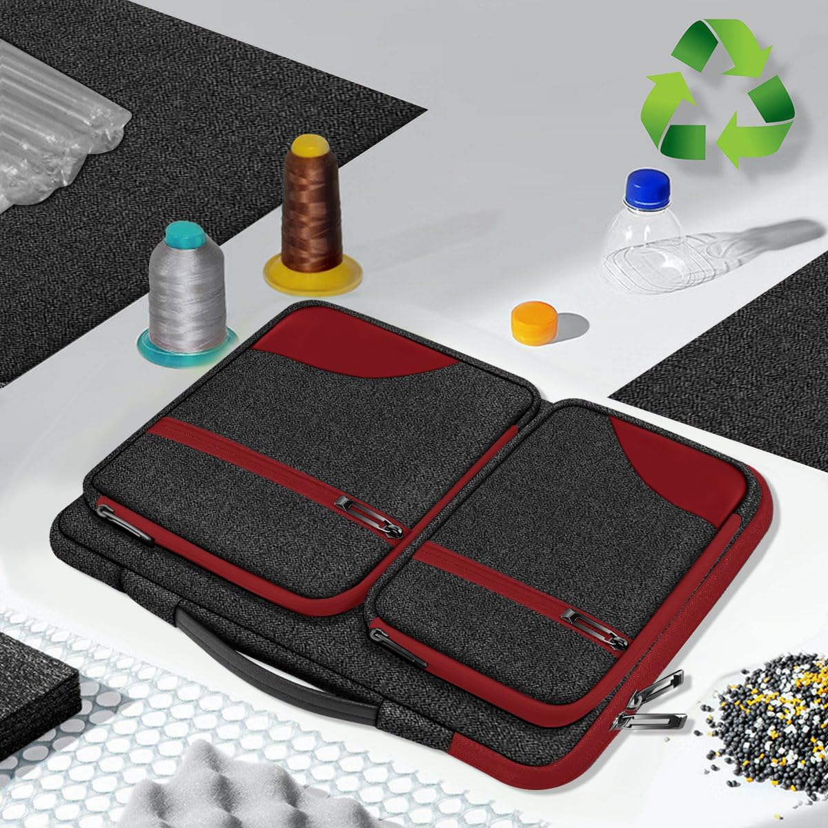 ZINZ Laptop Case 15 15.6 16 inches Sleeve Slim Briefcase Spill-Resistant Handbag for Most Popular 15" 15.6" 16" Notebooks，B01RD02