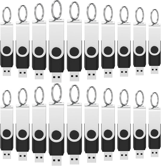 Bulk Flash Drives 2GB 100 Pack, Wooolken USB 2.0 Thumb Drives Pack Memory Stick USB Drive Pendrive for PC Laptop Computer (Black)