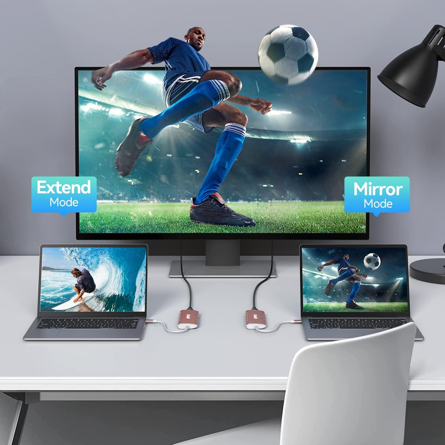 Acodot 9 in 1 USB C to 4K@60HZ HDMI Multiport Adapter, 3 USB 3.0 Ports, SD/TF Card Reader, 100W PD, Designed for MacBook Pro Air HP XPS etc, Rose Gold