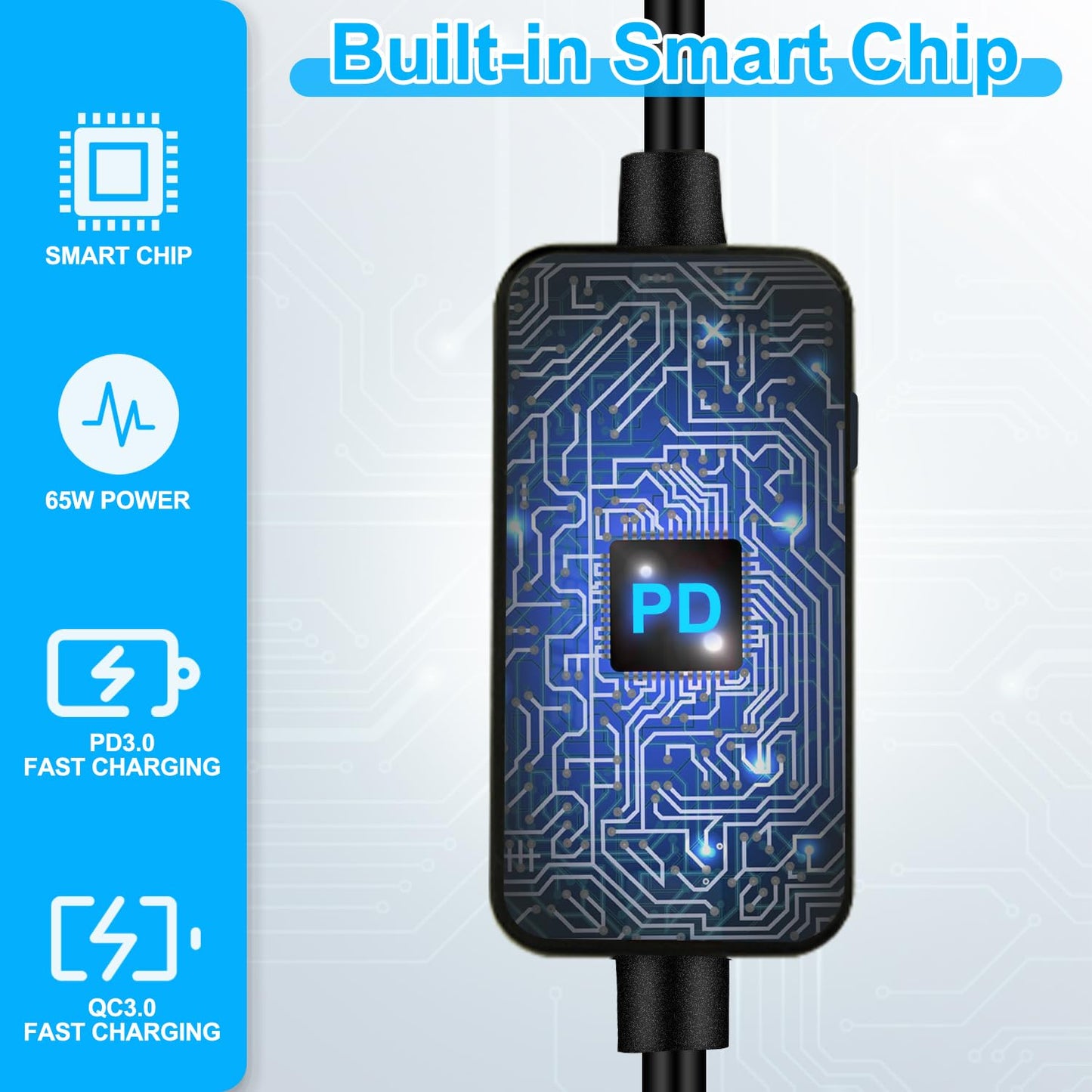 FARSENSE USB C to DC Adapter,Barrel PD Trigger Cable(3.3ft) with USB A to USB C Tips/3.5x1.35mm Tips,USB to DC Power Cable can Switching and LED Display Voltage