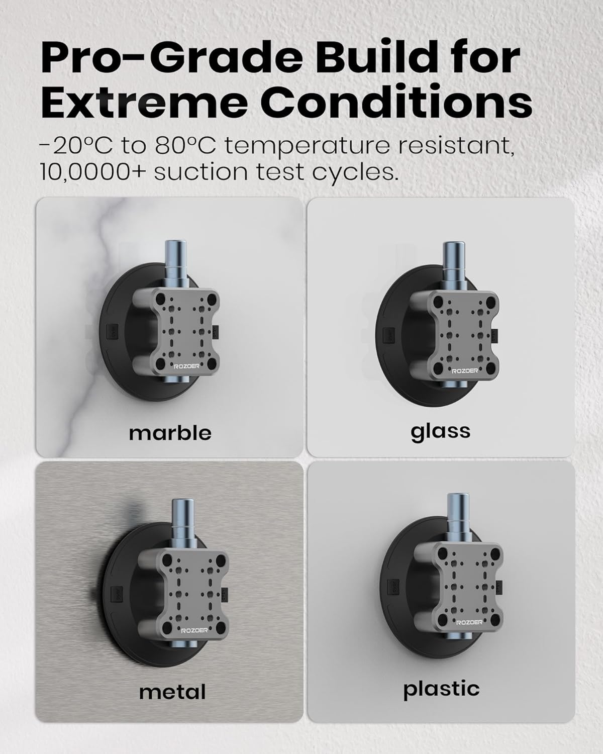 4.5" Suction Cup Camera Mount Universal Car Mount for Osmo 360 Camera, Phones, for Go-pro, for Insta360 Action Cams with 3.84" Magic Arm