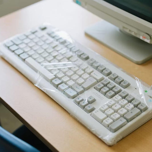 50Pcs Keyboard Cover - Disposable Keyboard Protector for Desktop Dustproof Waterproof for Office Schools Supplies
