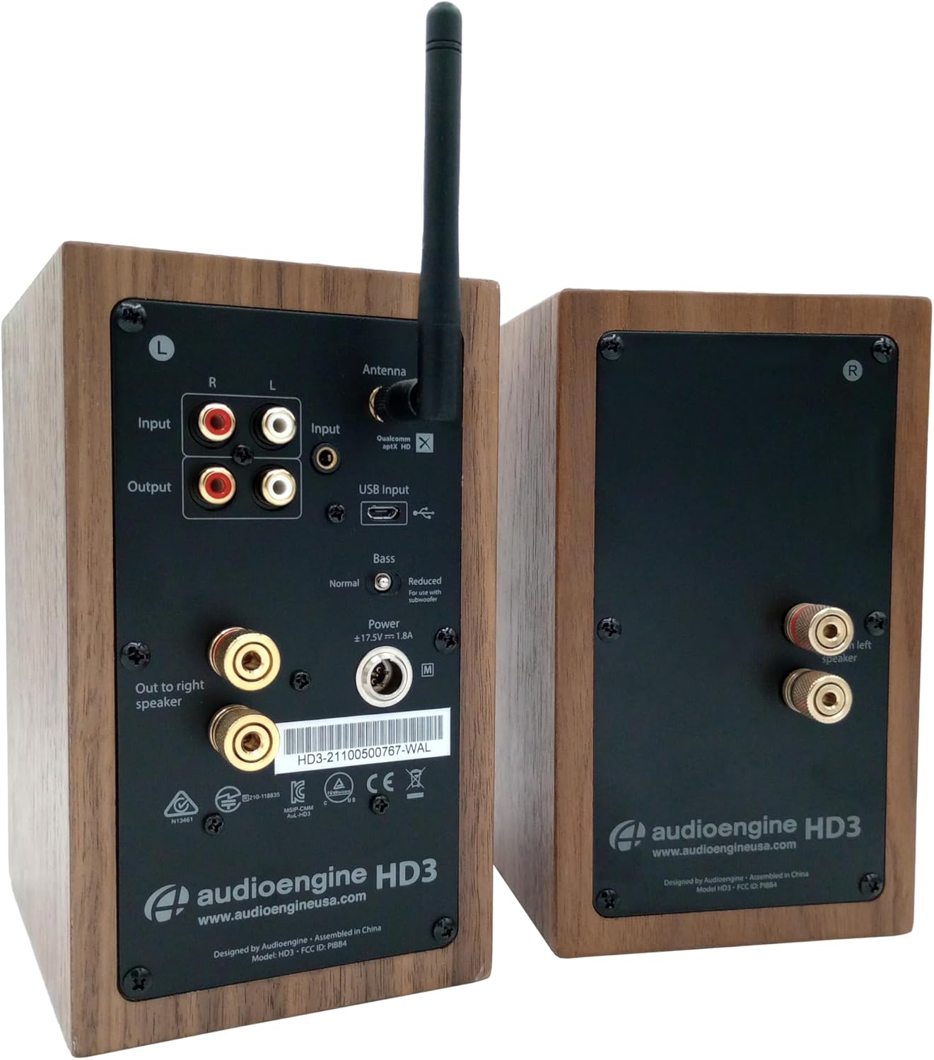 Audioengine A2-HD (HD3) Bluetooth PC and Computer Desktop Speakers with aptX HD - USB, RCA, Headphone