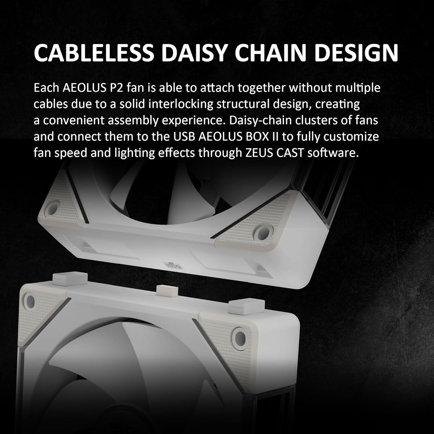GAMDIAS AEOLUS P2-1203 120mm ARGB PWM Fan (3 Pack, no Hub), Include Reverse Fan Blade x3 & Controller, ARGB Sync, Easy Installation & Cabless Daisy-Chain Design, Silent Operation, Up to 2400RPM, White