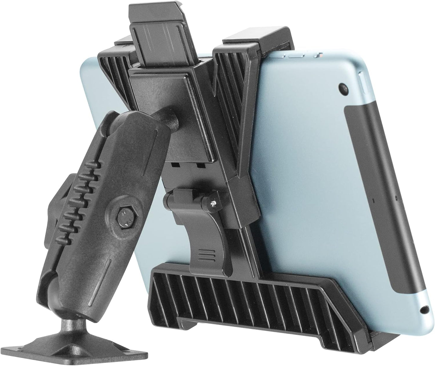 iBOLT TabDock Bizmount AMPs - Heavy Duty Drill Base Mount for All 7" - 10" Tablets- Great for Commercial Vehicles, Trucks, and Wall Mounting- Features 1 inch / 25mm Ball Joint