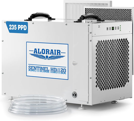 ALORAIR Sentinel HDi120 Commercial Dehumidifier with Pump, 235 Pints Whole Homes Dehumidifier for Crawl Spaces, Basements, up to 3,300 sq. ft. cETL