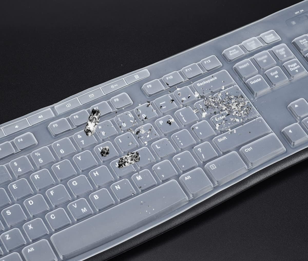 Keyboard Cover for Logitech MK370 MK295 MK270 K270 Keyboard, Logitech MK370 MK270 K270 Keyboard Skin Protector - Clear