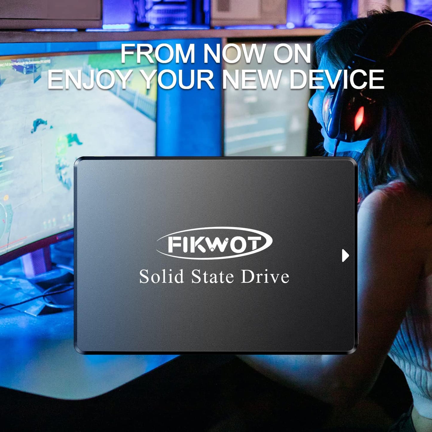 FS810 128GB SSD, 2.5" SSD SATA III 6Gb/s, Solid State Drives, Up to 560MB/s, 3D NAND TLC Flash, Internal SSD for Desktops and Laptops(Black)