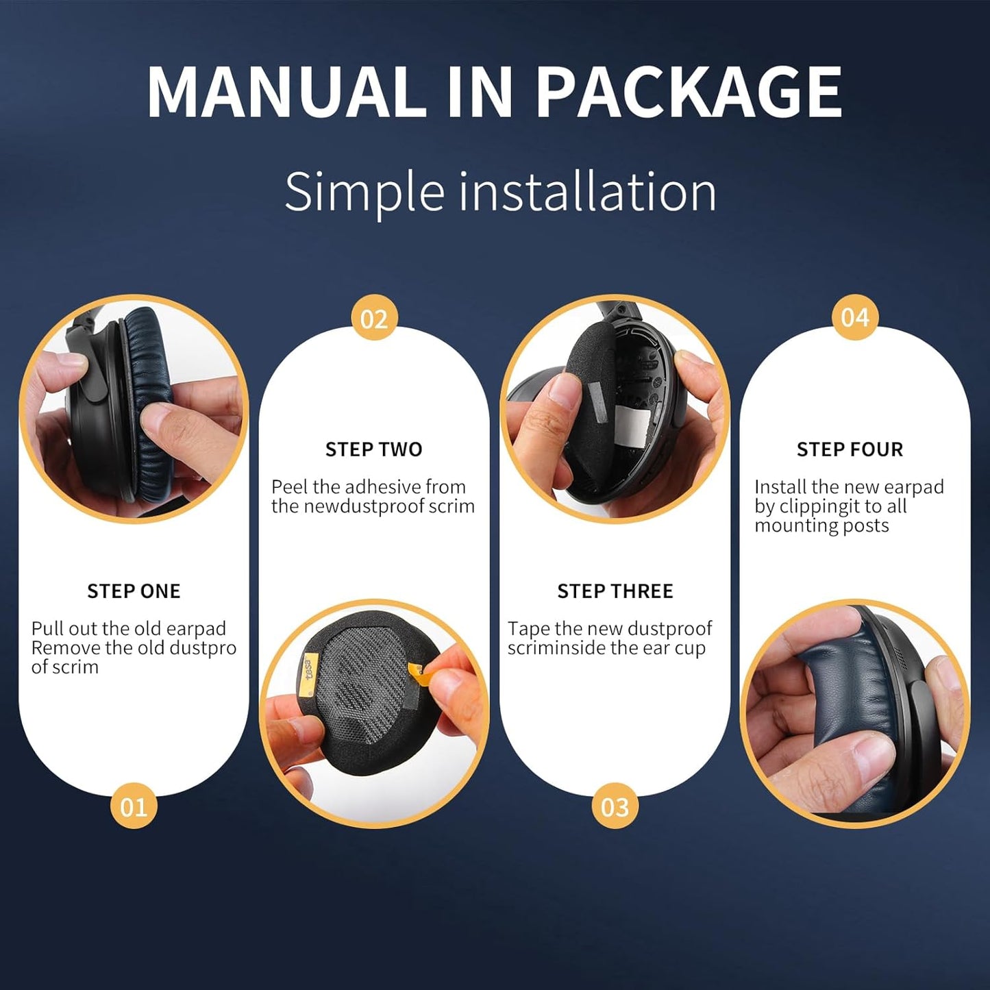 Ear Pads for Bose QC35: Durable Comfortable Noise Cancellation Replacement Cushion Earpads for Bose Quitecomfort 35 QC35 QC35 ii Headphones with Good Audio Quality