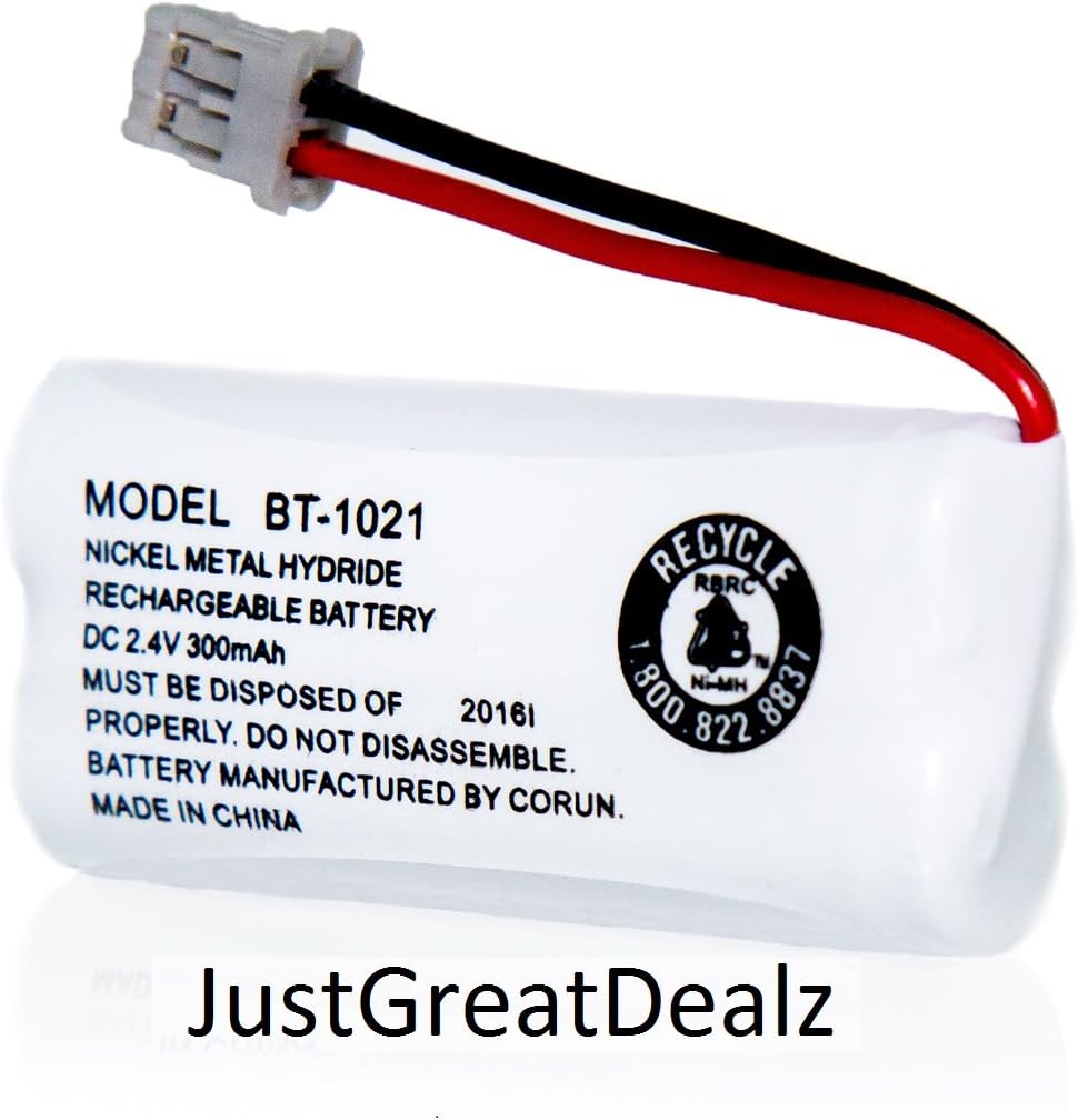 JustGreatDealz Battery BT-1021 BT1021 BBTG0798001 for Uniden Cordless Handset Telephones (2-Pack)