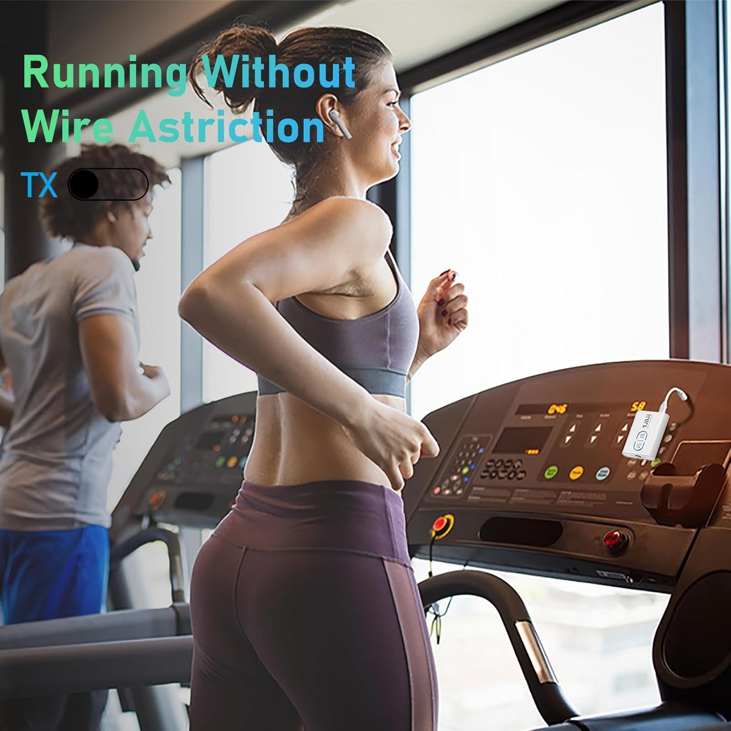 1Mii Bluetooth Transmitter Receiver for TV/Airplane to Headphones, Bluetooth 5.3 AUX/RCA Audio Adapter with AptX Adaptive/Low Latency/HD Audio, Dual Link, Wireless Receiver for Home Stereo, Boat, Gym