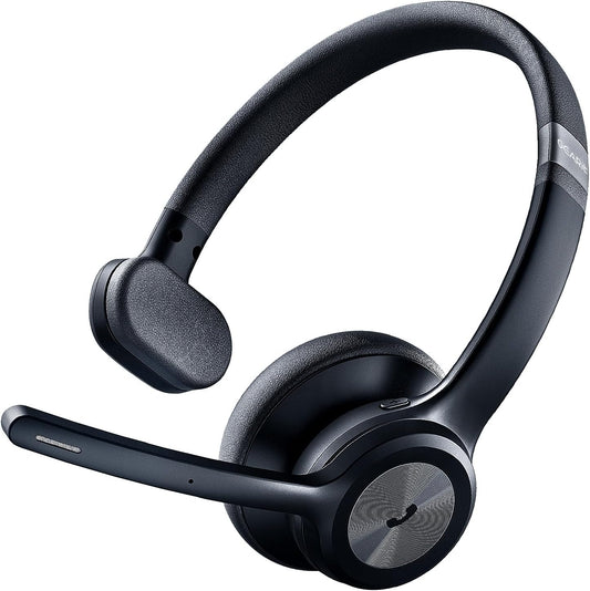 GEARit Wireless Bluetooth Headset with Mic - 35 Hrs Talk Time - for Trucker, w/Noise Cancelling Microphone & Mute Button - Easy to Set Up Wireless for Work, Phone Calls, Homes, Offices