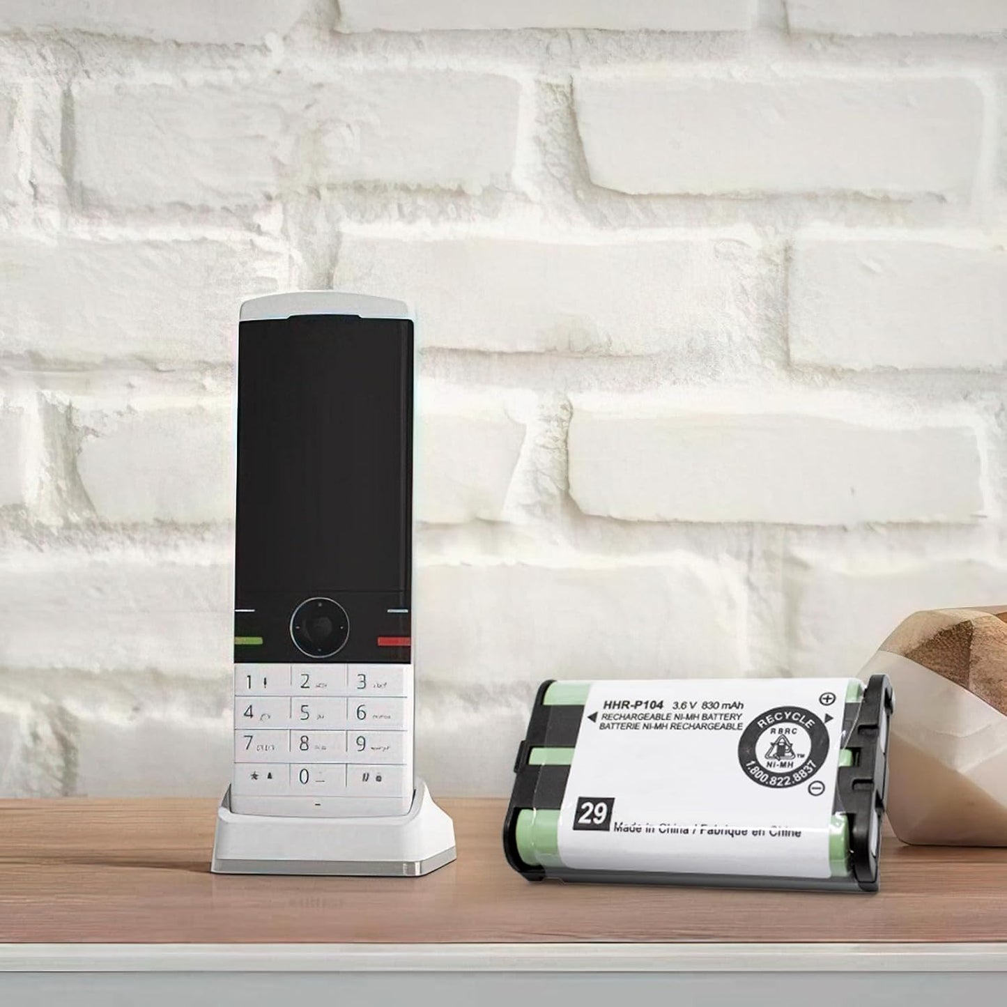 4PACK Cordless Phone HHR-P104 3.6V 830mAh Battery NI-MH AAA Rechargeable Battery for for Cordless Phones