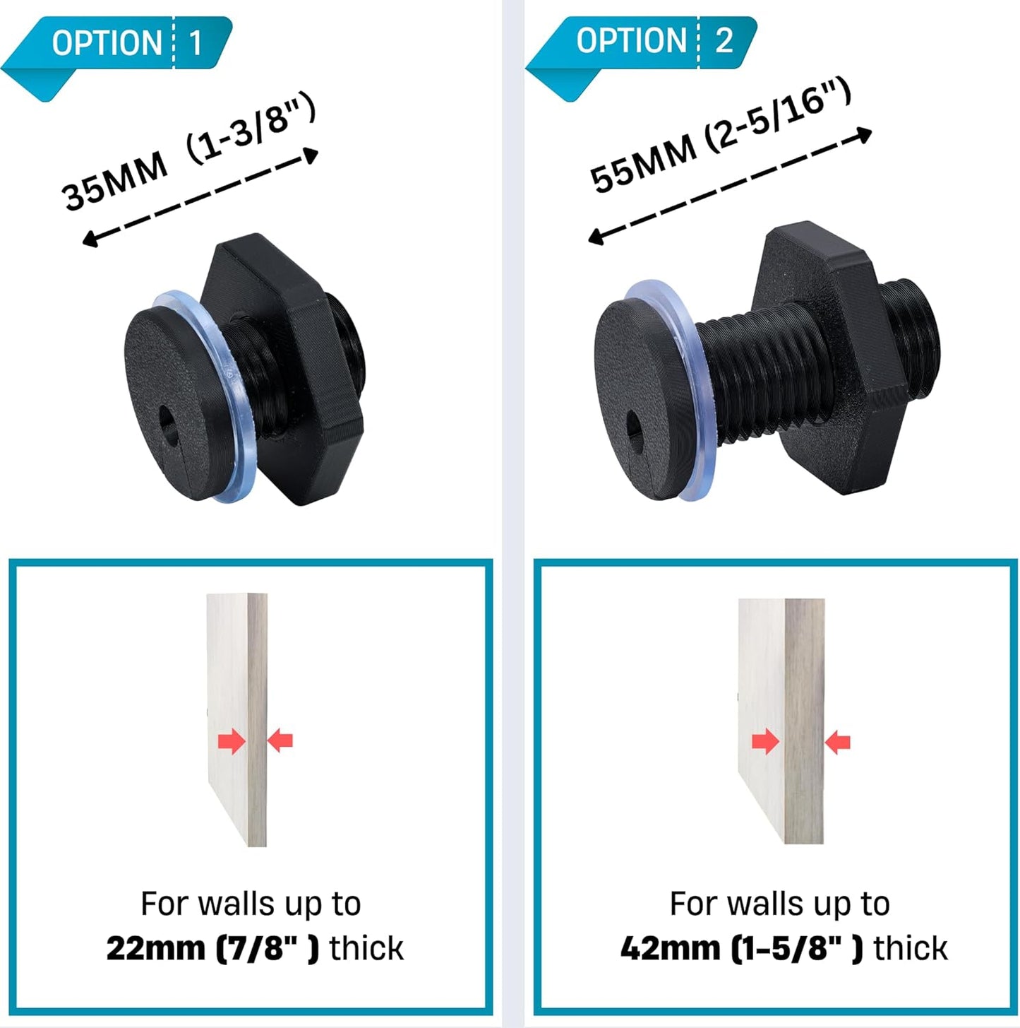 2Pcs RV Cable Passthrough for Starlink mini, RV Cable Grommet Compatible with Starlink, Ethernet, Coax, Water-Resistant and Anti-Drop RV Cable Routing(Black)