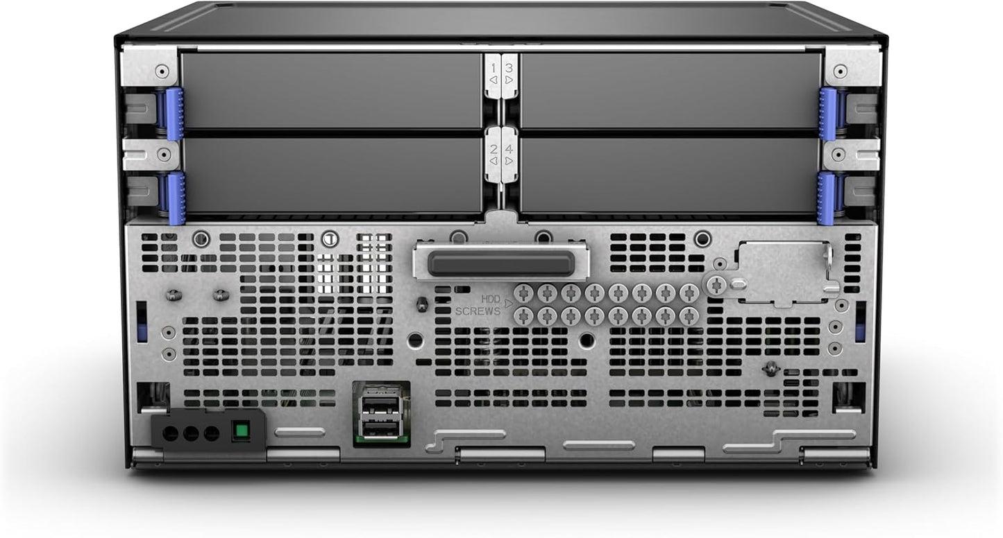 Hewlett Packard Enterprise ProLiant MicroServer Gen11 Tower Server, Intel Xeon E-2414 Processor, 16GB Memory, External 180W US Power Supply (HPE Smart Choice P78521-005)