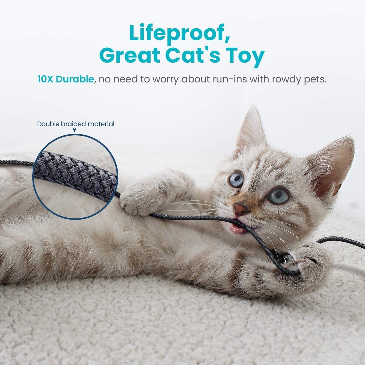 AINOPE 2 Pack USB Extensions Cable High Speed USB 3.0 Extension Cord Type A Male to Female Sturdy Braided Material Fast Data Transfer Compatible with USB Keyboard,Mouse,Flash Drive,Black,3.3FT+3.3FT