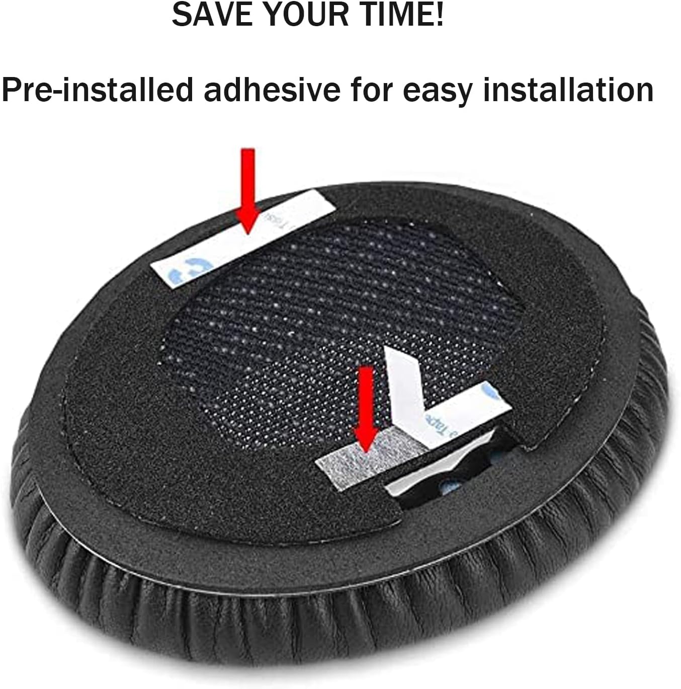 Ear Pads for Bose Quiet Comfort 35 Soft Protein Leather Replacement Earpads Ear Cushions Ear Pad for Bose QC 35/25 / 15 QC2 / Ae2 / Ae2i / Ae2W / Sound Link/Sound True (Black/Blue)