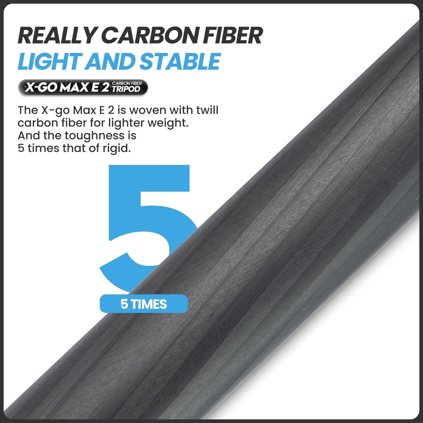 Fotopro 68" Carbon Fiber Travel Tripod, Heavy Duty Camera Tripod with Ball Head, Detachable Monopod with Quick Release Plate and Bag, Load up to 12KG/26lbs