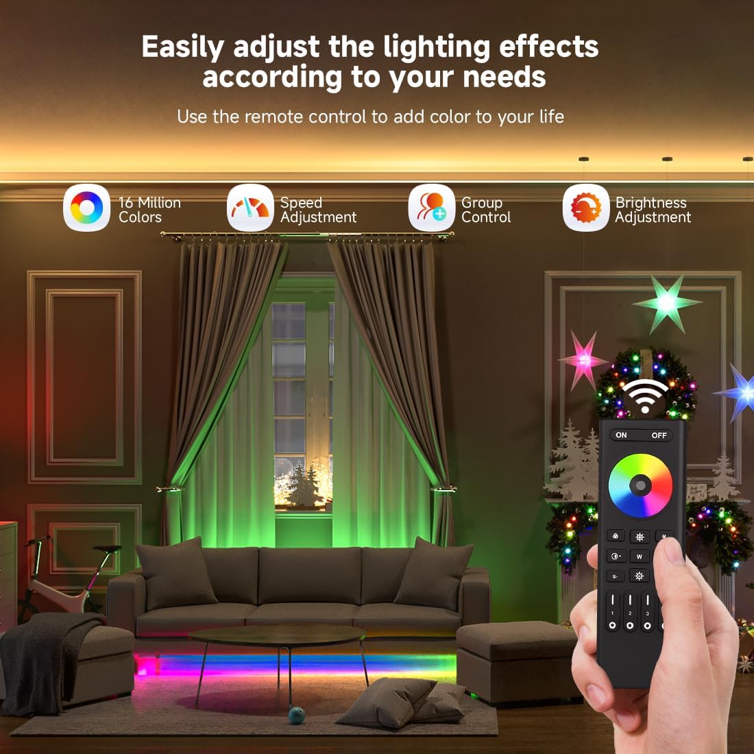 2.4G WiFi SPI RGBW Controller DR04W & RC03RF RF Remote Set, Control by Smart Life/Tuya APP/Alexa/Google Home, Support SK6812RGBW/SMD WS2814 IC etc Addressable RGBW LED Strip STA Mode