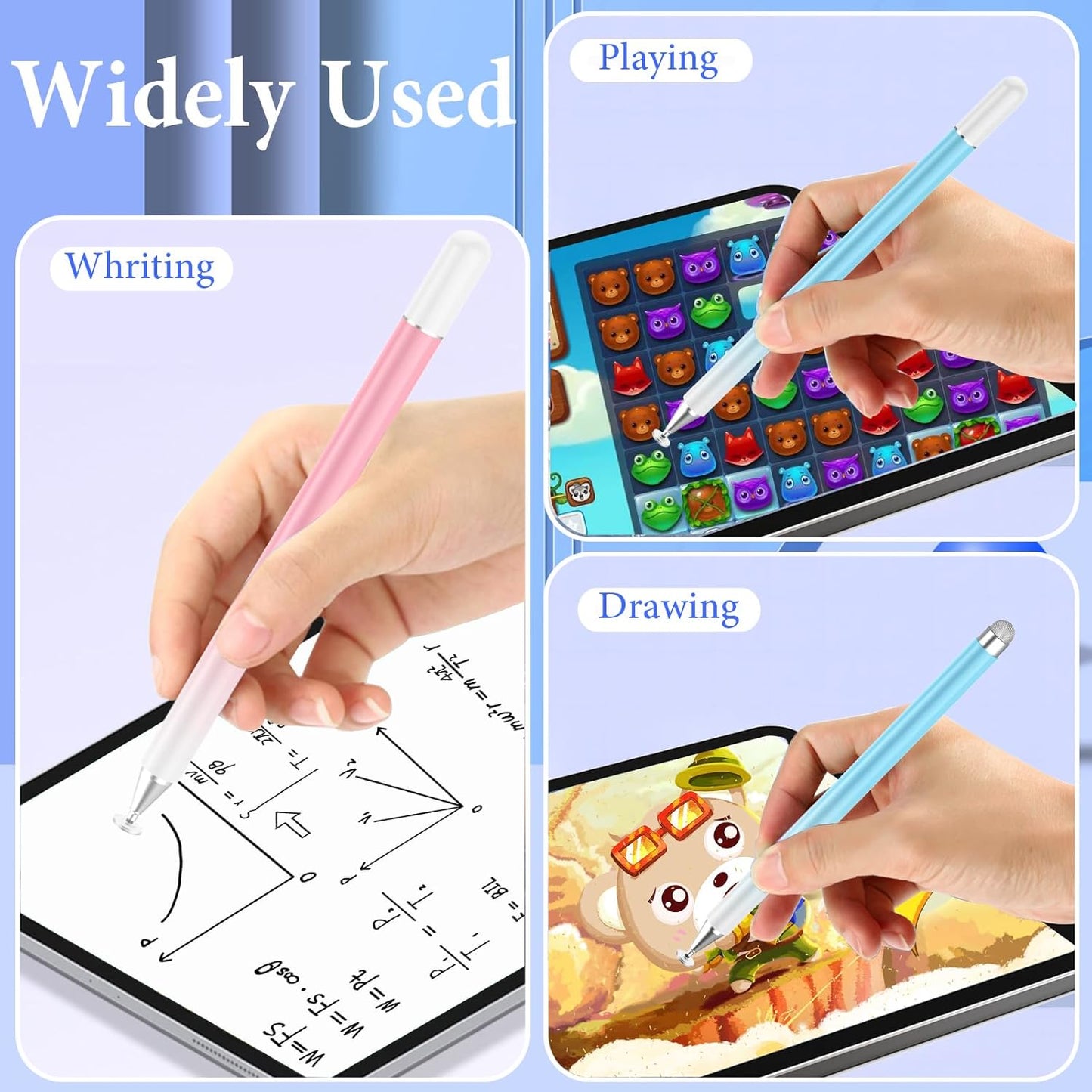 2 in 1 Magnetic Disc Stylus Pen for Touch Screens, Compatible with iPhone/iPad/Android/Microsoft/Surface All Capacitive Touch Screens