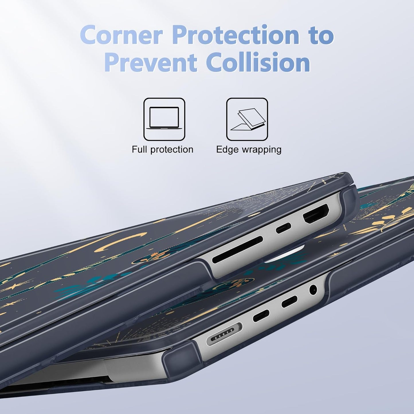 for MacBook Pro 16 inch Case 2021 2022 2023 2024 Release A3186 A3403 M4 A2991 M3 A2780 M2 A2485 M1 Pro/Max, Hard Shell Case with Screen Protector & Keyboard Cover, Butterfly P113