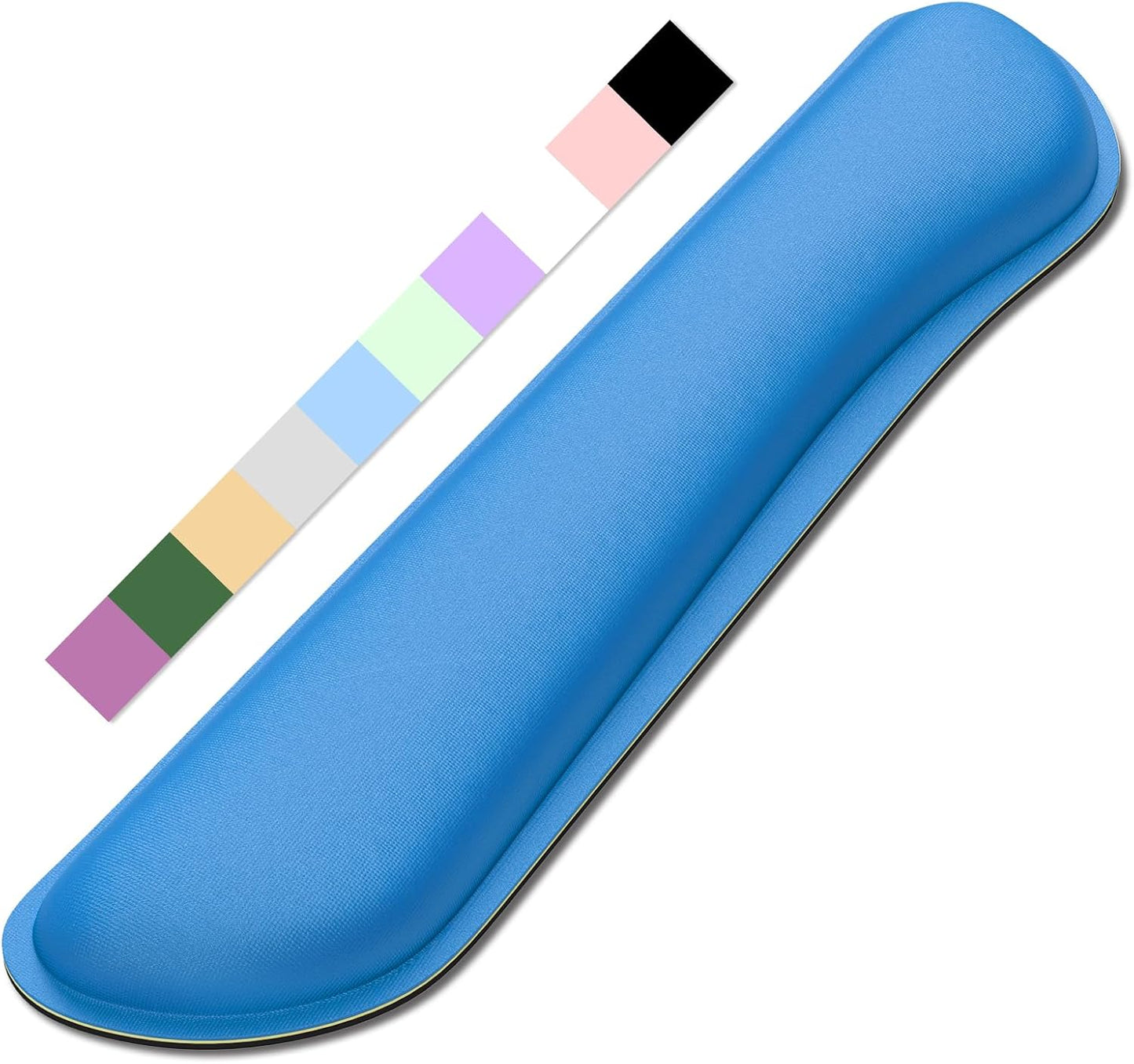 Dapesuom Enlarge Keyboard Wrist Rest, Memory Foam Keyboard Wrist Cushion for Computer Desk Mats Support, Typing Pain Relief Ergonomic Mouse Pad Rests with Non-Slip Base for Gaming, Laptop, Dark Blue