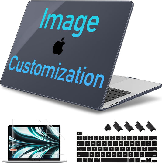 May Chen Compatible with MacBook Pro 13 inch Case with Touch Bar 2022 2021 2020 Release A2338 M1/M2 A2251 A2289, Plastic Hard Shell Case with Keyboard Cover, Custom Personalized Image