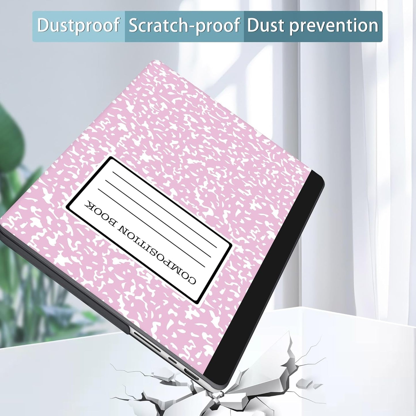 Tuiklol for M4 MacBook Pro 14 Inch Case 2024-2021 Release A3112 A3401 A3185/M3 A2918 A2992/M2 A2779/M1 A2442 Pro/Max Chip,Hard Shell Case with Screen Protector for Touch ID,Composition Book