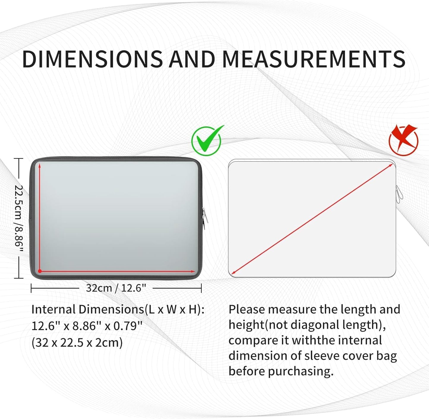 RAINYEAR 13 Inch Laptop Sleeve Compatible with 13.3" MacBook Air/Pro M1 M2 M3 M4 A3240 A3113 A2681 A2337 A1932 A2179 A2338 A1706 A1708 Carrying Bag Protective Cover Soft Case (Gray, Upgraded Version)